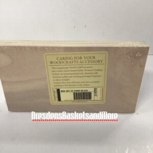 Longaberger 2017 Collectors Club Event Woodcrafts Block NIP