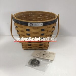 Longaberger 2004 Golf Club Basket w/ Protector & Tie On SIGNED*