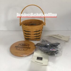 Longaberger 2008 Heritage Days Basket, Liner, Handle Gripper, Pin & Lid SIGNED