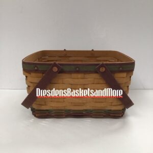 Longaberger 2009 Silent Auction Cake Basket w/ Protector RARE SIGNED