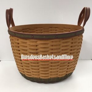 Longaberger 2009 Silent Auction Corn Basket w/ Protector RARE SIGNED
