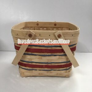 Longaberger 2007 American Summer Celebrations Natural Picnic Tote Basket SIGNED