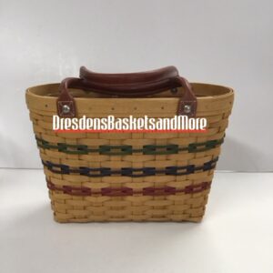 Longaberger 2003 MBA Small Boardwalk Basket w/ Protector SIGNED