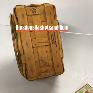 Longaberger 2001 Bee Basket w/ Liner, Protector & Pin SIGNED