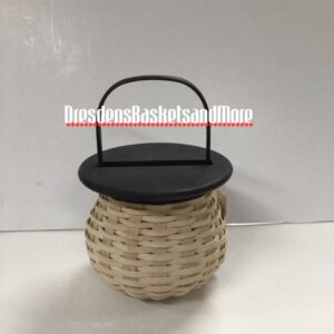 Longaberger Lidded Snowman Basket Prototype SIGNED*