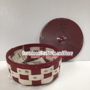 Longaberger 2014 Great American Picnic - Darning Basket W/ Protector & Woodcrafts Lid*
