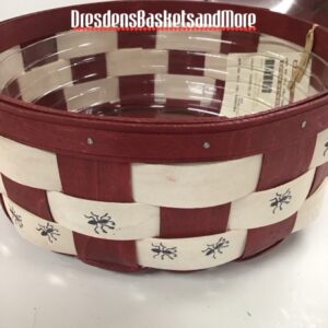 Longaberger 2014 Great American Picnic - Darning Basket W/ Protector & Woodcrafts Lid*