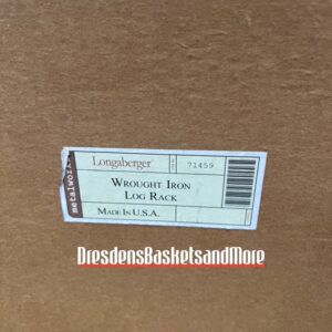 Longaberger Wrought Iron Log Rack NIB