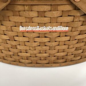 Longaberger 2003 Oval Prototype Basket w/ Removable Hinged Lid*