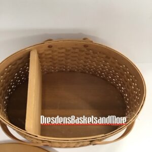 Longaberger 2003 Oval Prototype Basket w/ Removable Hinged Lid*