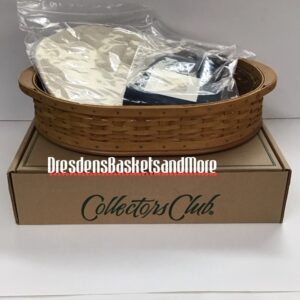 Longaberger 2004 Collectors Club Tea Tray Basket Set NIB*
