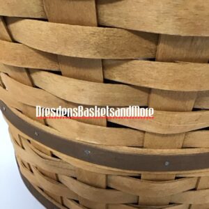 Longaberger 2005 Medium Warm Brown Bushel Basket w/ Protector, Liner & Lid*