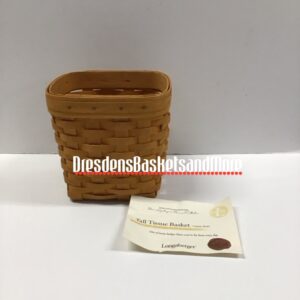Longaberger Tall Tissue Basket - Daves Personal Collection RARE