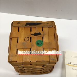 Longaberger Tall Tissue Basket - Daves Personal Collection RARE