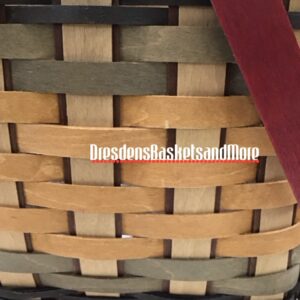Longaberger 2012 Silent Auction Picnic Tote Basket w/ Protector* RARE