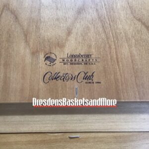 Longaberger Collectors Club Woodcrafts Calendar Holder NIB