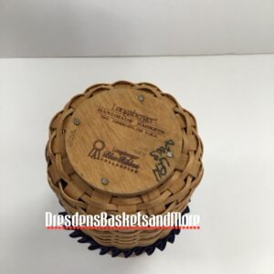 Longaberger 2003 Blue Ribbon Pride Basket Combo w/ Lid*