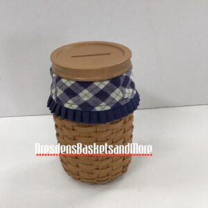 Longaberger 2003 Blue Ribbon Pride Basket Combo w/ Lid*