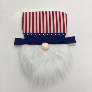 Patriotic Gnome Face for the Longaberger Small Wrought Iron Snowman