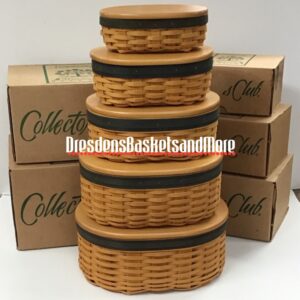 Longaberger Collectors Club Harmony Baskets Set of 5 w/ Boxes***