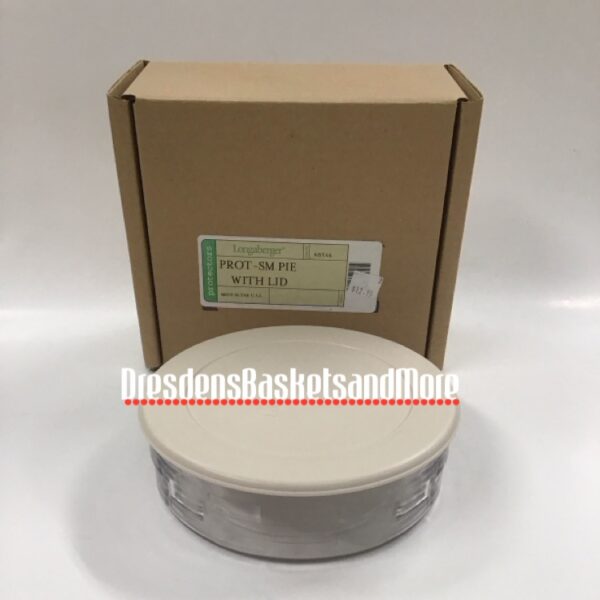 Longaberger Hard Lidded Small Pie Protector NIB
