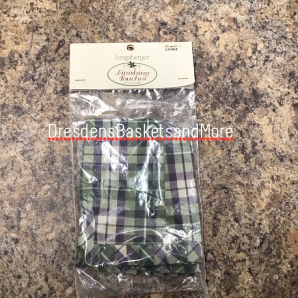 Candle Longaberger Plaid Liner SU