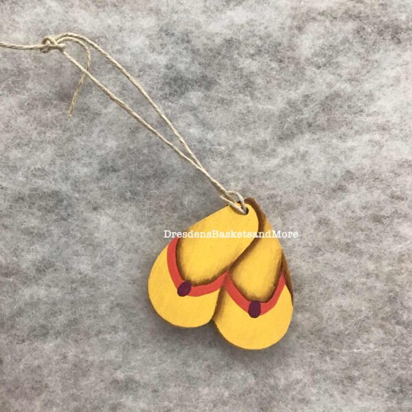 Flip Flop Hand Painted Tie On
