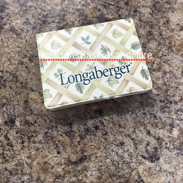 Longaberger Post It Note Holder w/Post It Notes