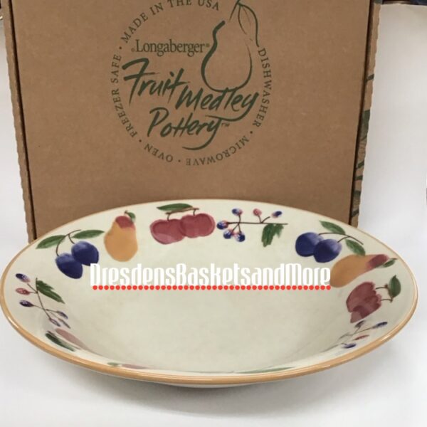 Longaberger Fruit Medley Pasta Bowl NIB*