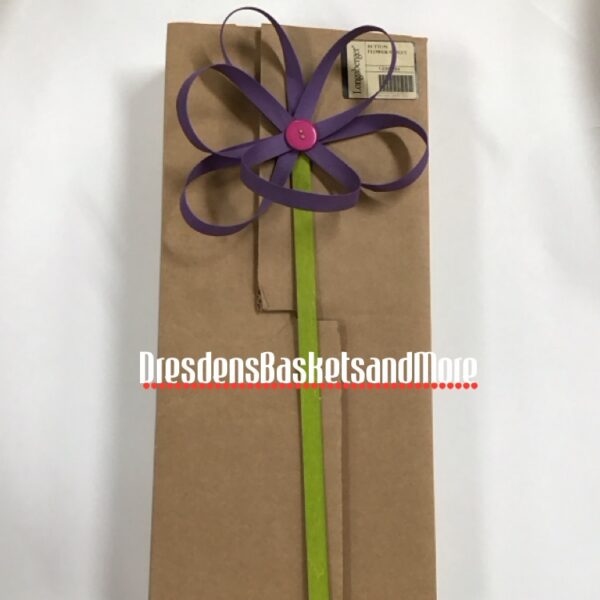 Longaberger Button Flower Violet NIB