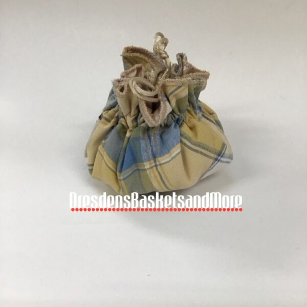 Longaberger Cornflower Plaid Jewelry Pouch