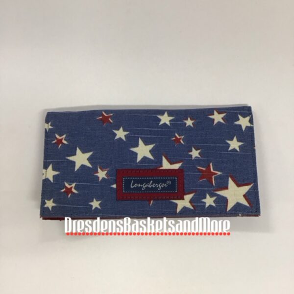 Longaberger American Starburst Checkbook Cover