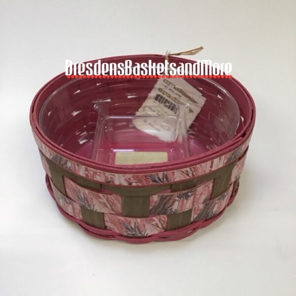 Longberger 2013 Pink Camo Gear Basket w/ Divided Protector