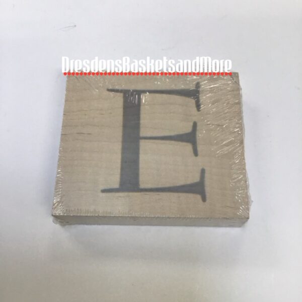 Longaberger Woodcrafts Block Letter "E"