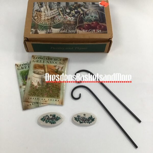 Longaberger Parsley & Thyme Herb Marker Set