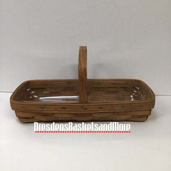 Longaberger 1986 Handled Bread Basket w/ Protector*