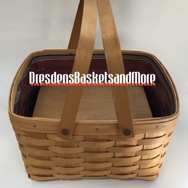 Longaberger 2002 Cake Basket Combo w/ Riser*