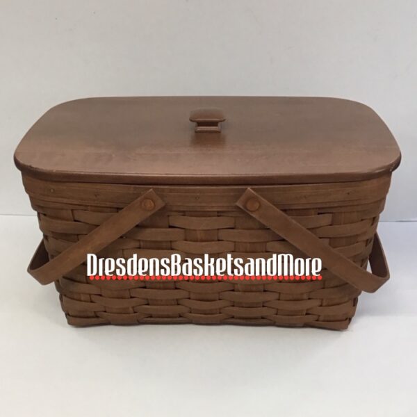 Longaberger 2006 Medium Market Basket w/ Woodcrafts Lid*