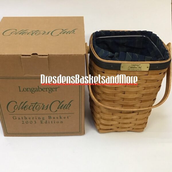 Collector Club Longaberger 2003 Gathering Basket Combo