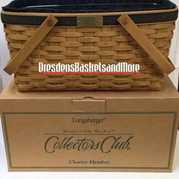 Longaberger 2003 Collectors Club Charter Membership Basket Combo NIB