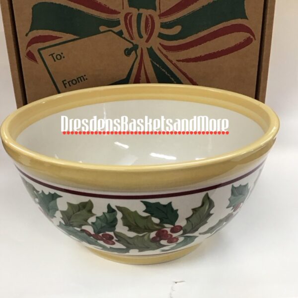Longaberger American Holly Large Serving Bowl NIB*
