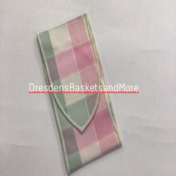 Longaberger Handle Tie Large Pastel Plaid