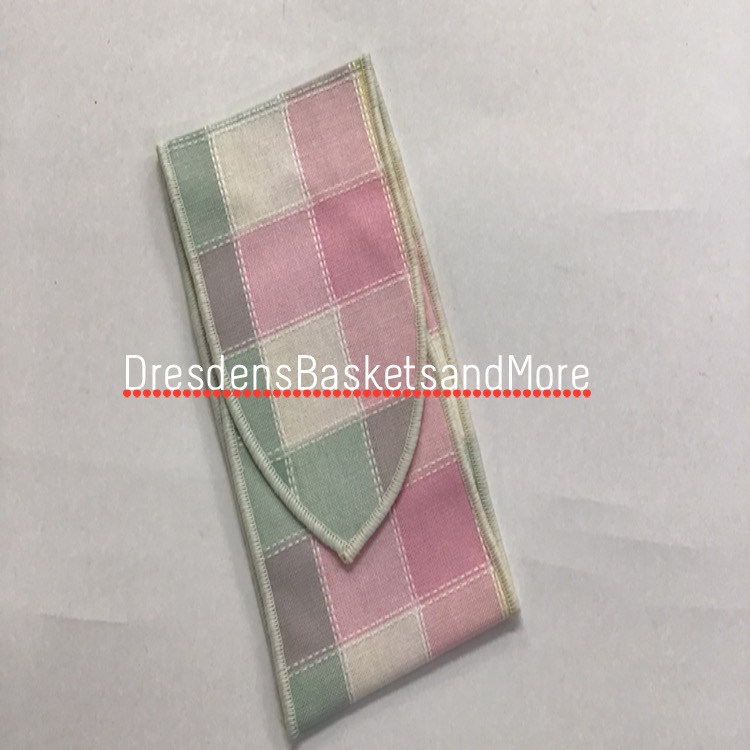 Longaberger Handle Tie Large Pastel Plaid