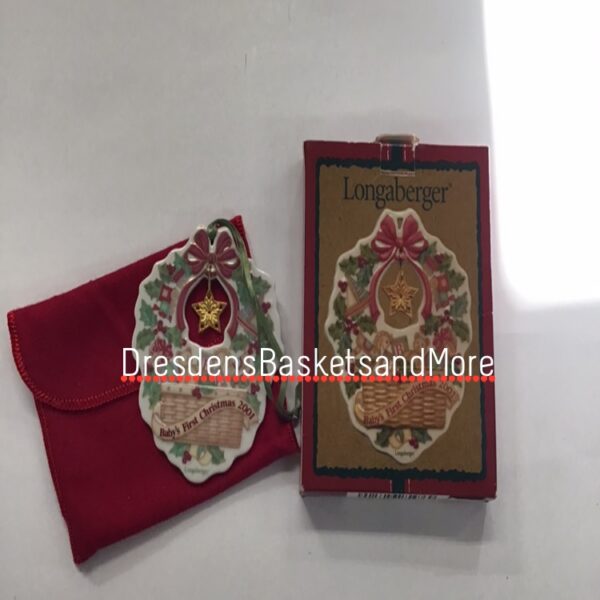 Longaberger Baby’s First Christmas Ornament