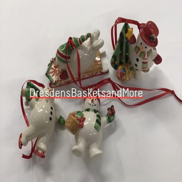 Set of 4 Bluster Trimming Ornaments