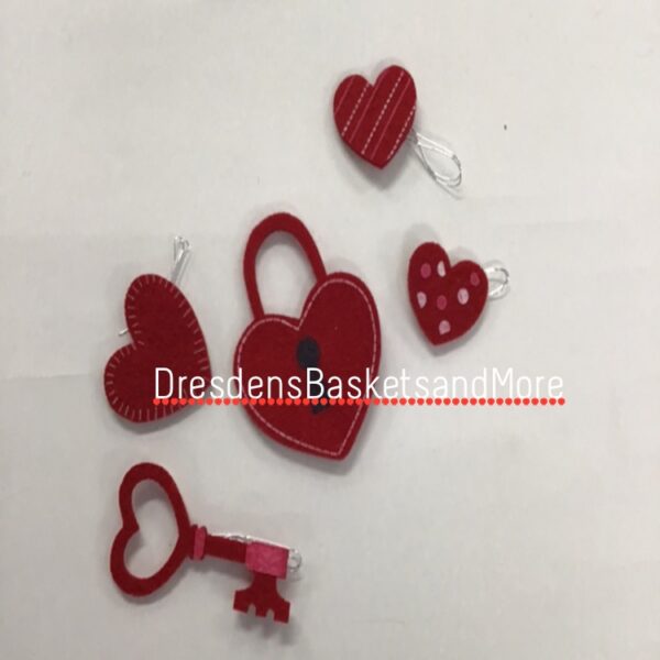 Longaberger Tie-On Hearts