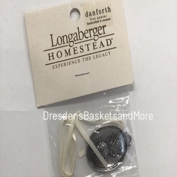 Longaberger Homestead Danforth Tie-On Oval Pine