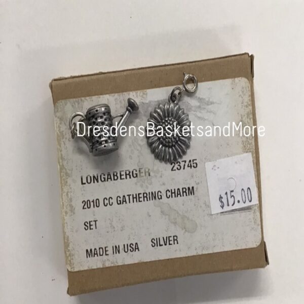 Longaberger 2010 CC Gathering Charm Set