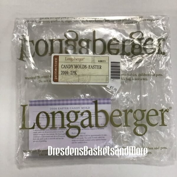 Longaberger Easter 2004 Candy Mold 2 Pack NIP