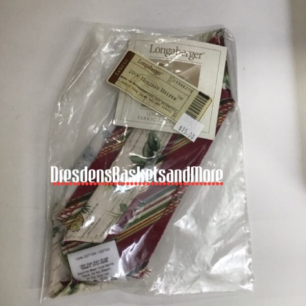 Holiday Helper Longaberger 2006 Holiday Botanical/Holiday Stripe Liner OTE